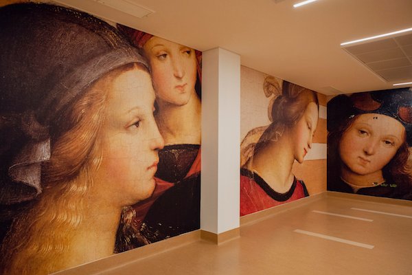 Marriage of the Virgin, Raffaello Sanzio, Radiology Department, Humanitas Rozzano, 2022.