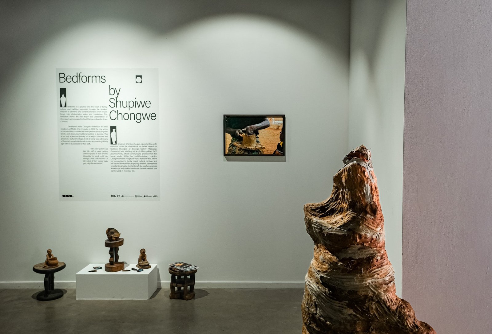 Bedforms. Shupiwe Chongwe, Termite mounds, dimensions variable. PS Art Space, Perth, Australia. Courtesy of Shupiwe Chongwe