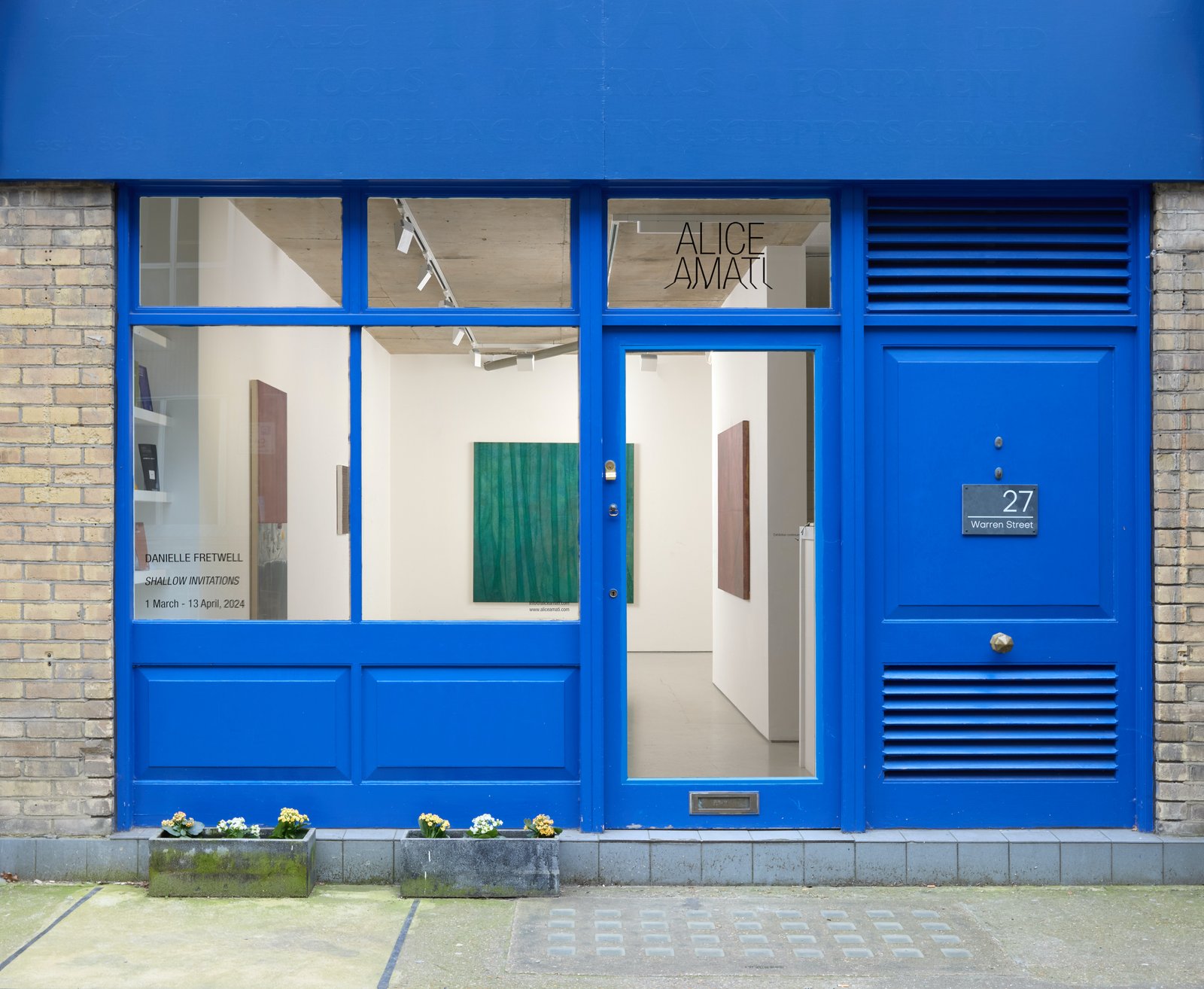 Veduta dell'Installazione di Danielle Fretwell, Alice Amati Gallery, Londra. Foto: Tom Carter 