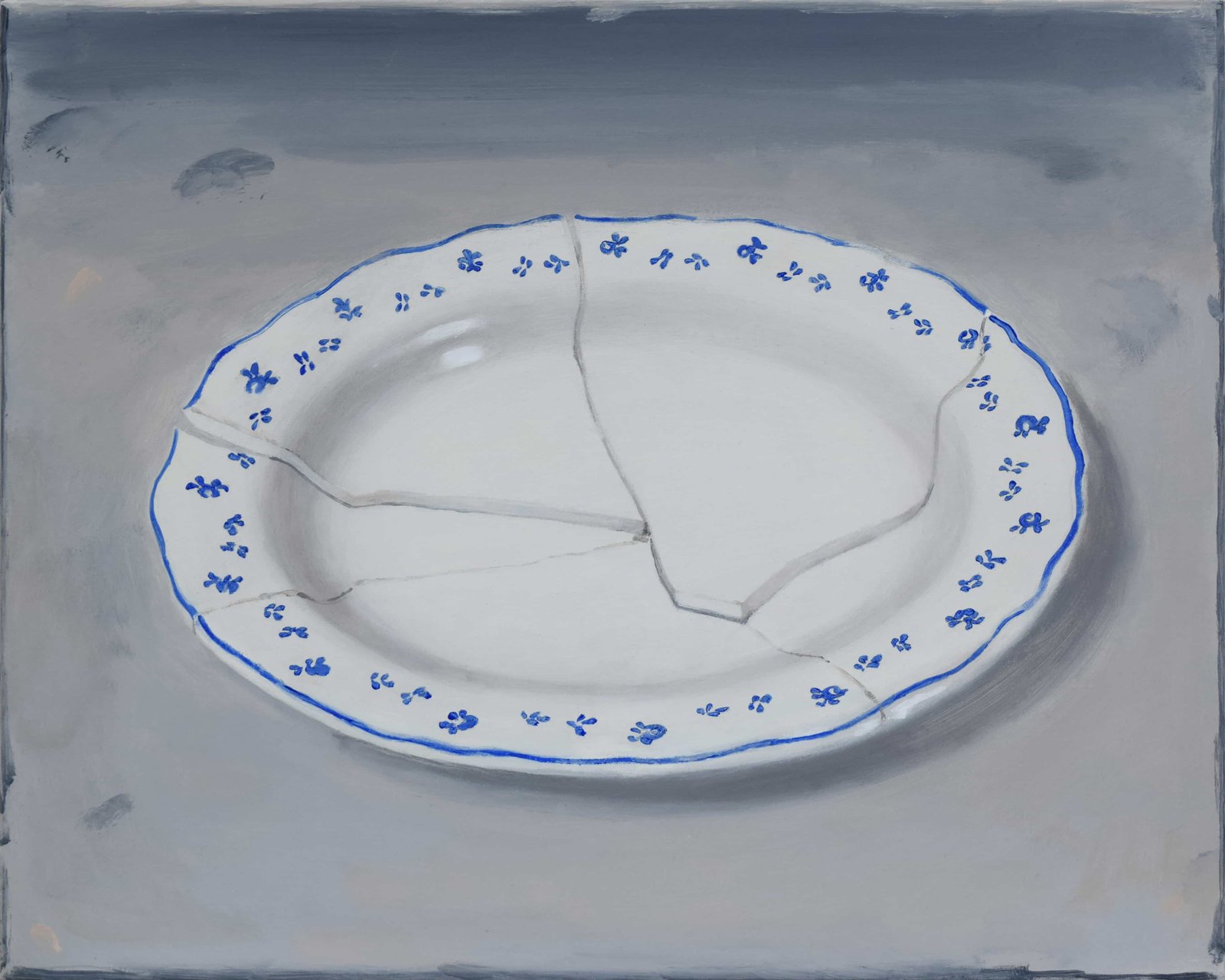 Romina Bassu Faults , 2024 Acrilico su tela 40 × 50 cm Courtesy Studio SALES di Norberto Ruggeri