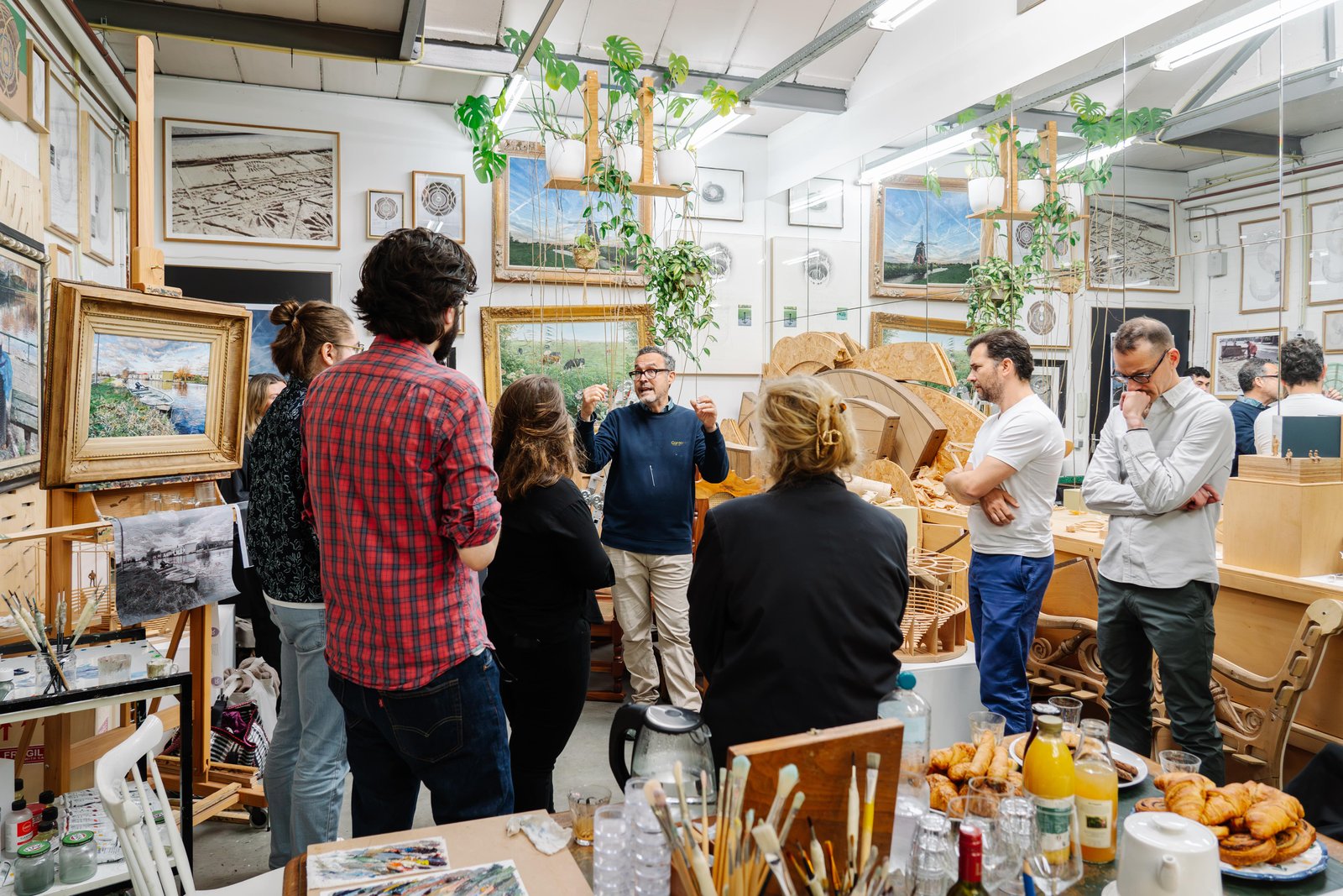 Visitors at Amsterdam Art Week 2024, photograph by Almicheal Fraay