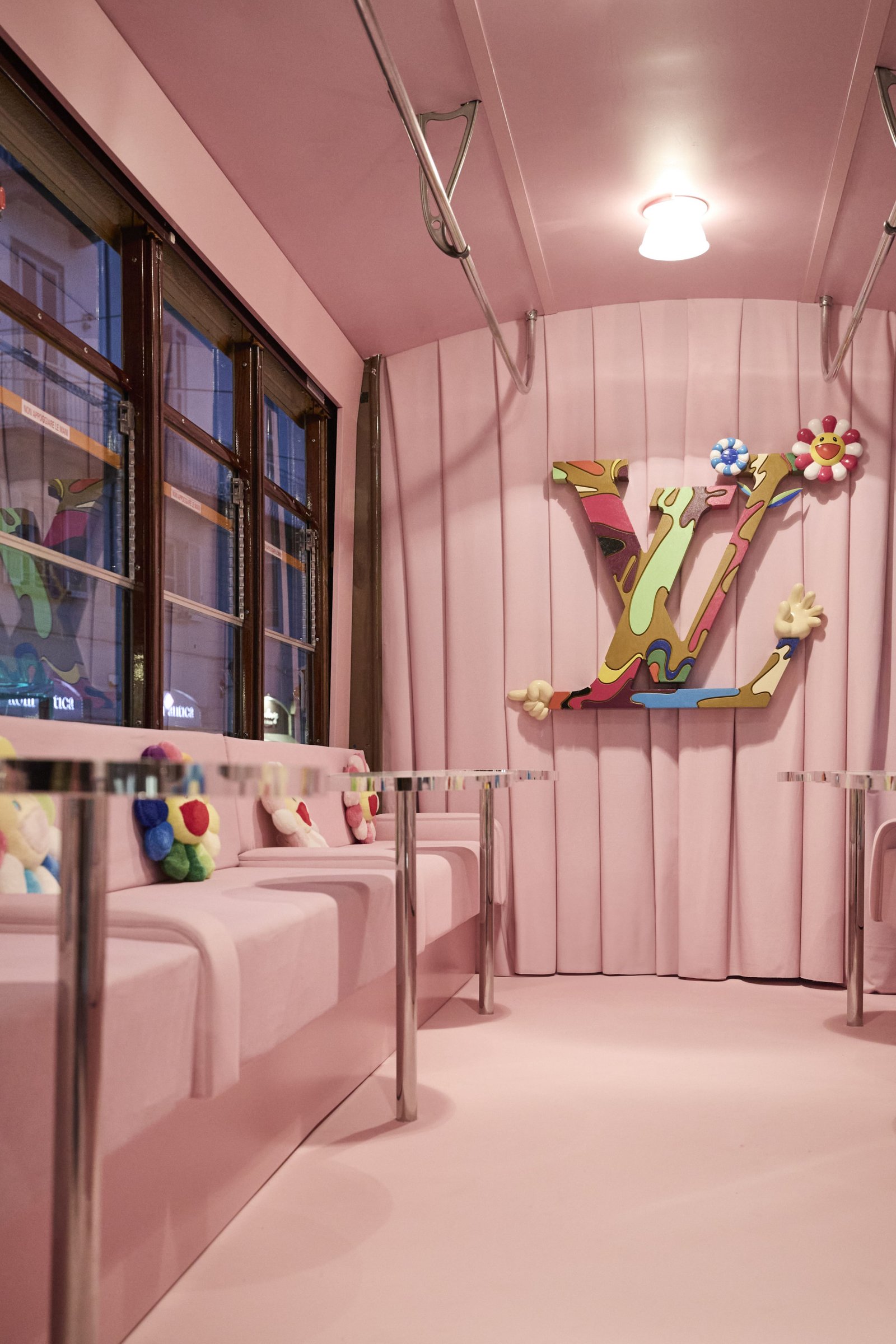 Louis Vuitton X Takashi Murakami, Tram Caffè Letterario. Courtesy Louis Vuitton