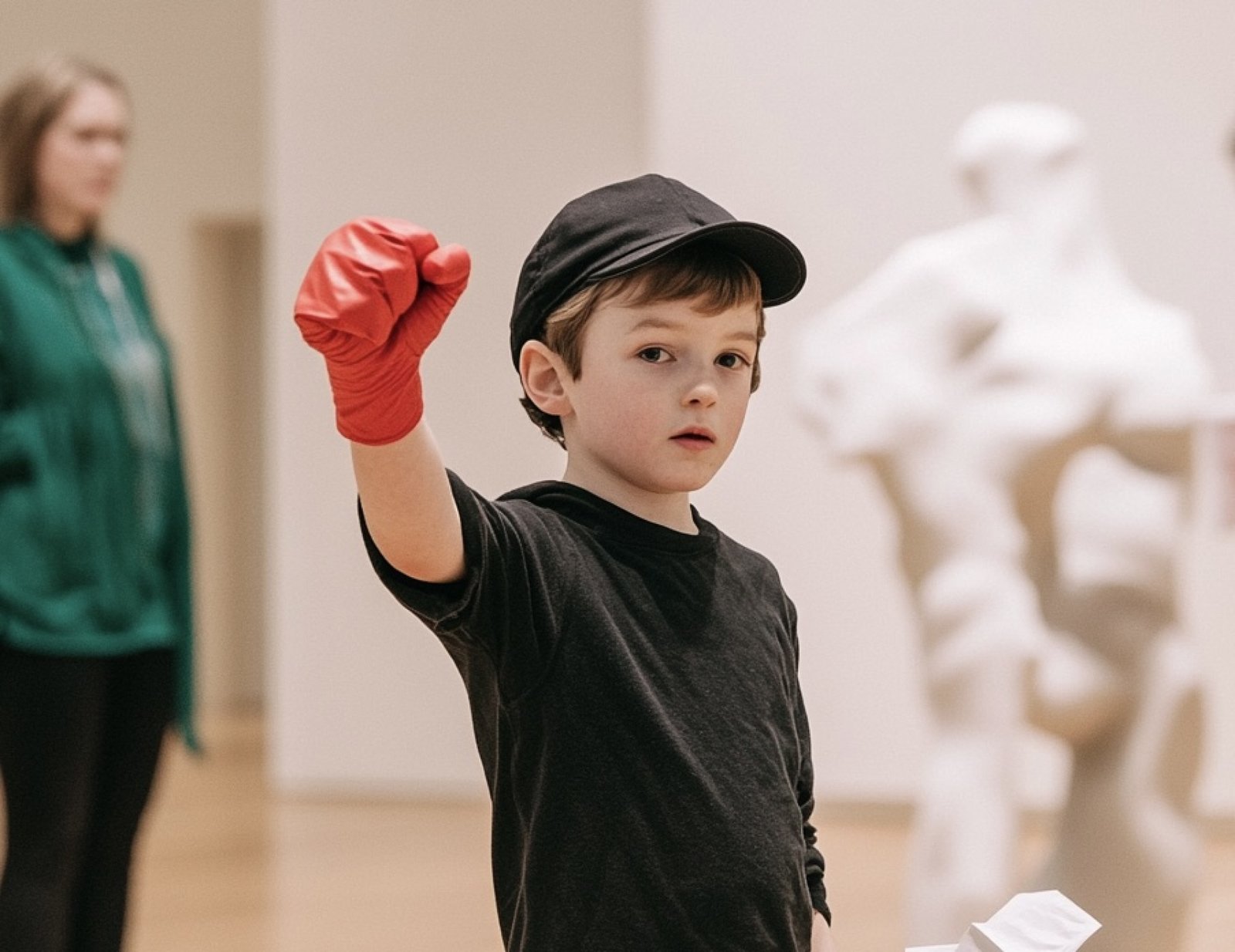 Pizzini," an action by Luca Rossi at the MAMbo Museum in Bologna, 2025.