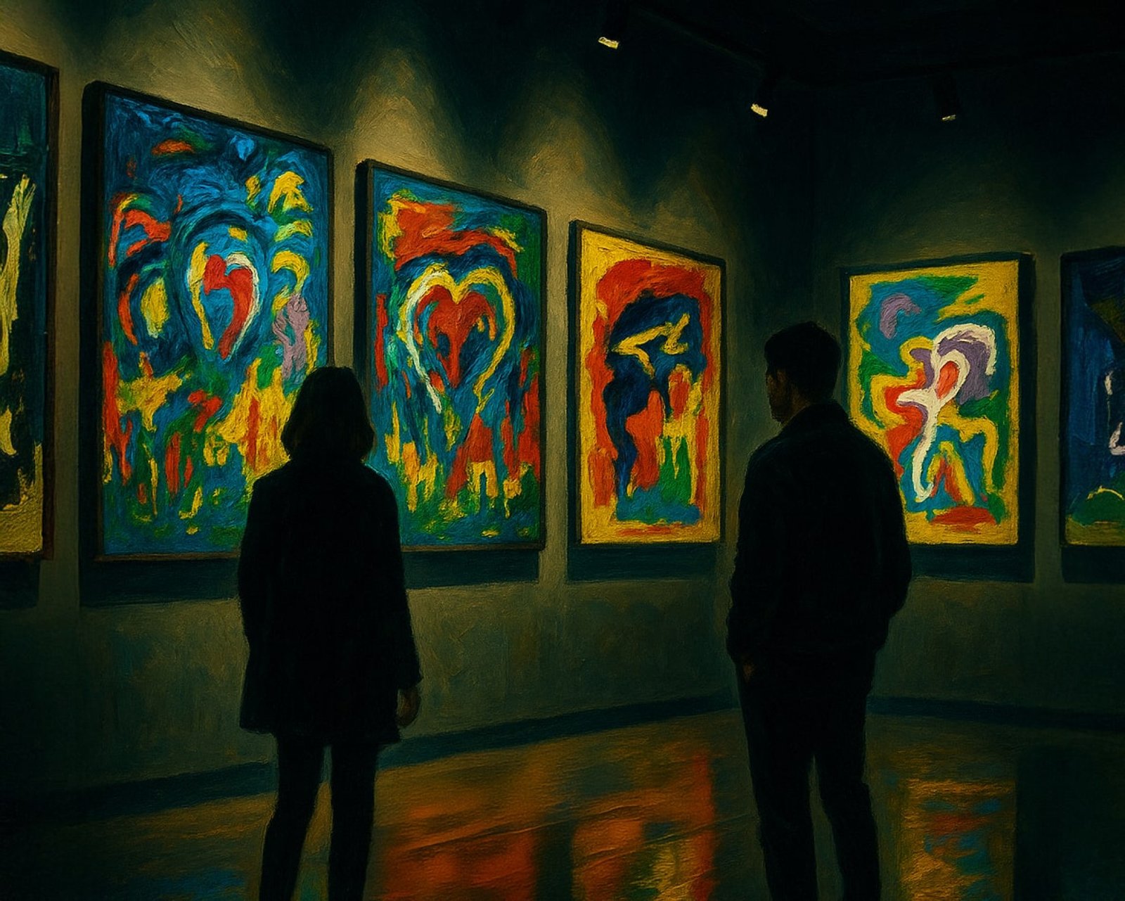 AI-generated image of an Art Gallery