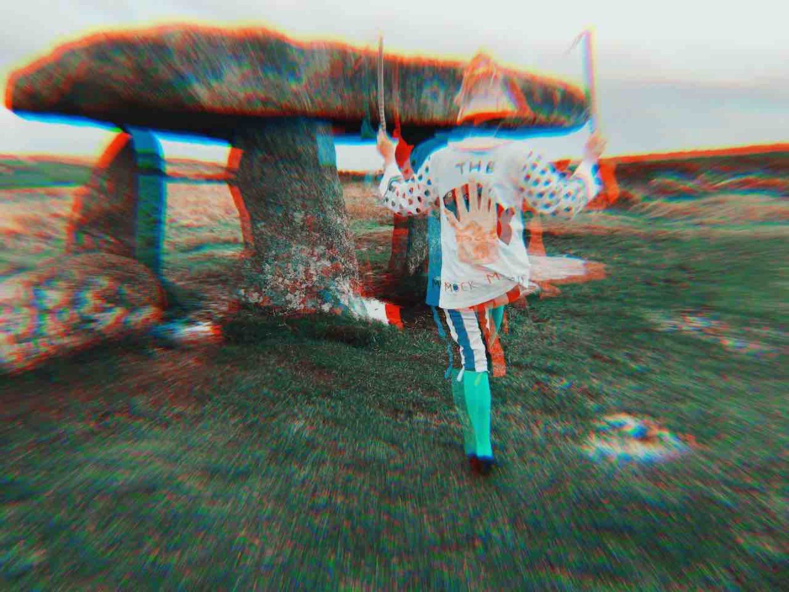 Lally MacBeth - The Mock Morris performs Fishsticks & Fiddlesticks at Lanyon Quoit, 2020
